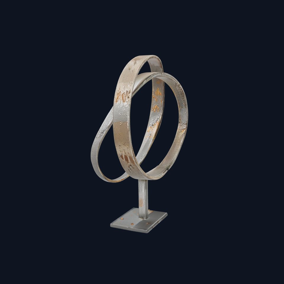 Rustic Metal Sculpture Model Pack